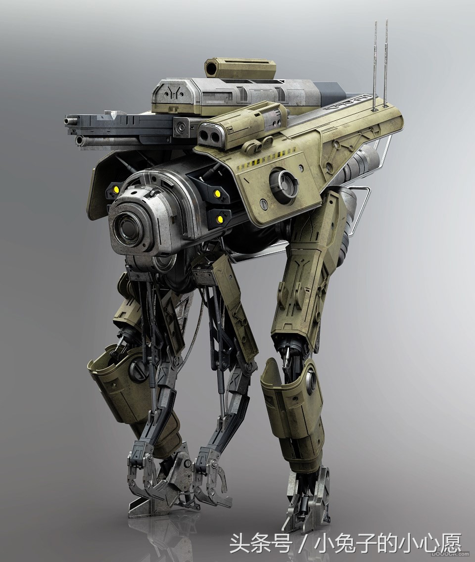 科幻电影级别的机械战斗装甲 视觉冲击力强 就是酷炫
