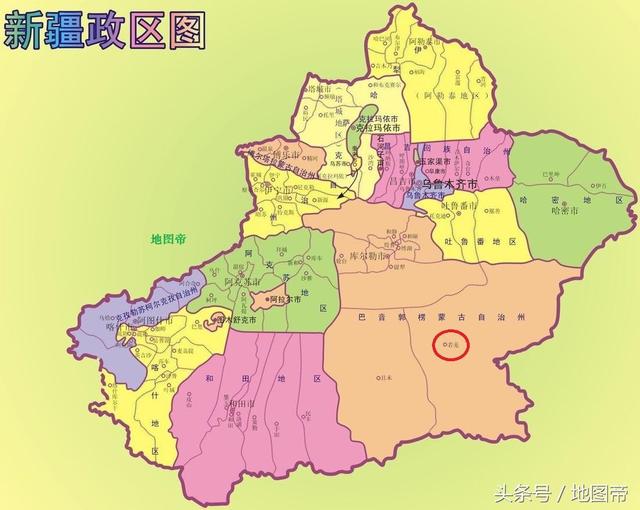 若羌县，中国最大的县，面积顶两个韩国