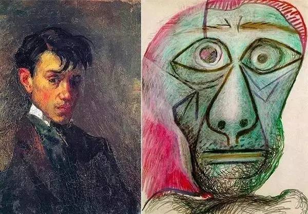 毕加索一生的12幅自画像 你看懂了几幅