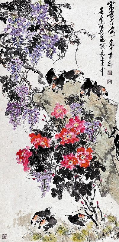 李嘉存国画:50岁拜师欧阳中石,国画功底扎实