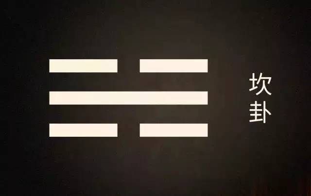 坎卦和离卦正好也是相反,上下是断的(虚的),中间是长横,看着实的,满