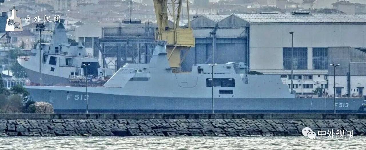 伊斯坦布尔海军造船厂照片显示,该厂为土耳其海军建造的第4艘岛级护卫