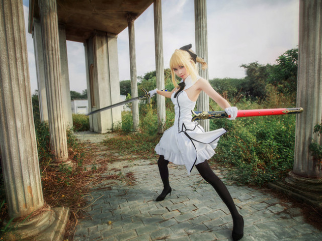 这双腿你能玩几年?fate/go saber lily cos