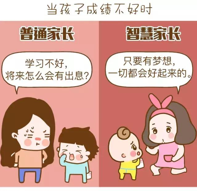 当孩子成绩不好时.