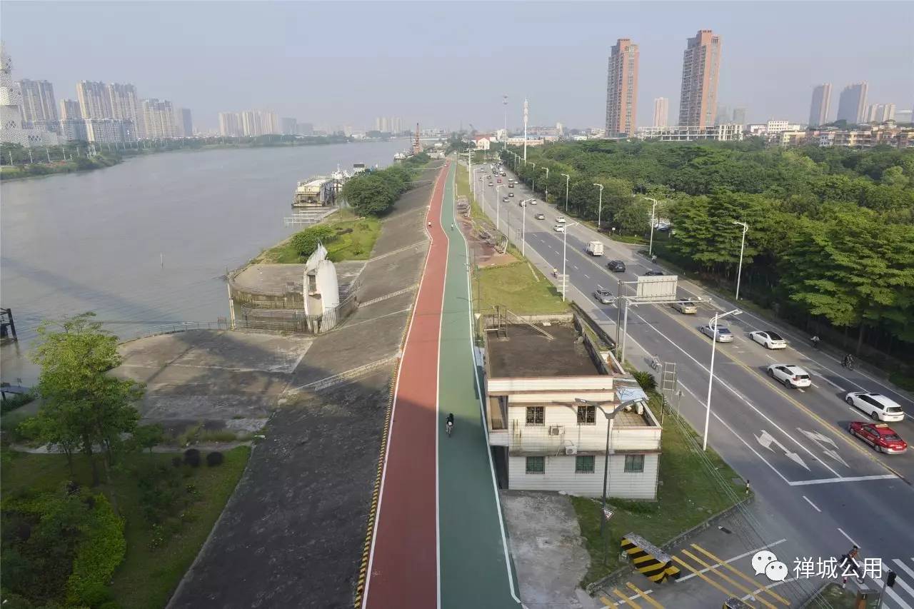 位置:东平河北岸(佛陈桥至佛山粮库)及澜石滨河公园段.