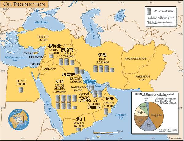 沙特东部沿海全是油田,一个国家的 石油储量就占了世界四分之一,比