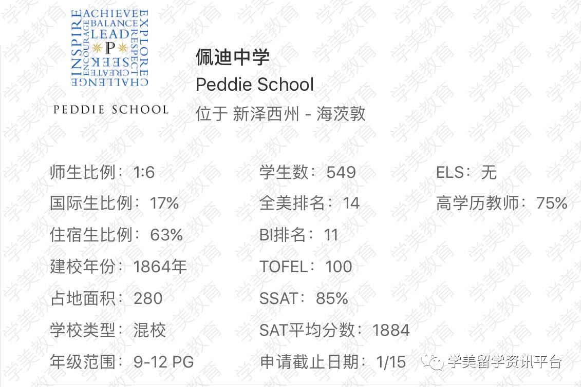 14.佩迪中学peddie school