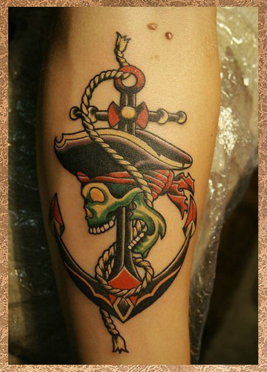 海盗风格的纹身