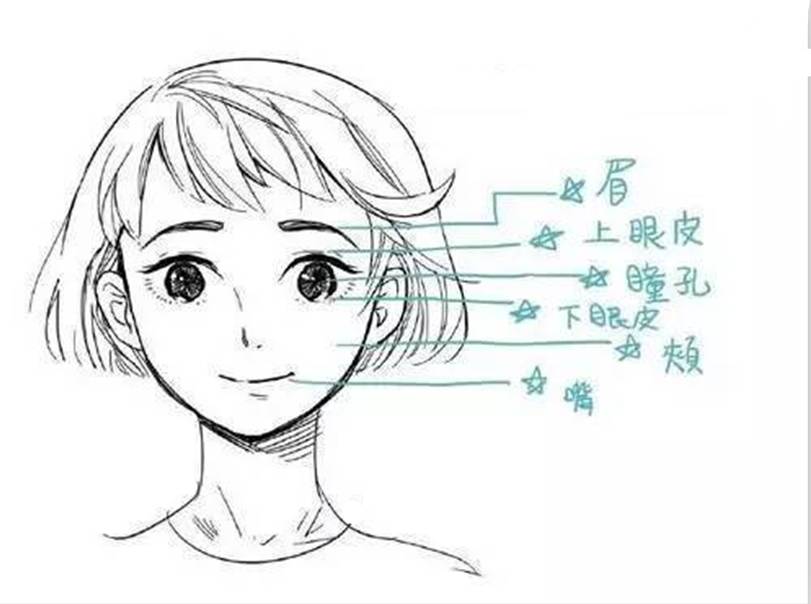 漫画人物表情难点解析及其应用