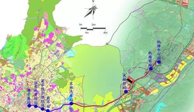 航站楼的重要战略路线地铁9号线将连接空港新区与晋宁新城此外嵩明线