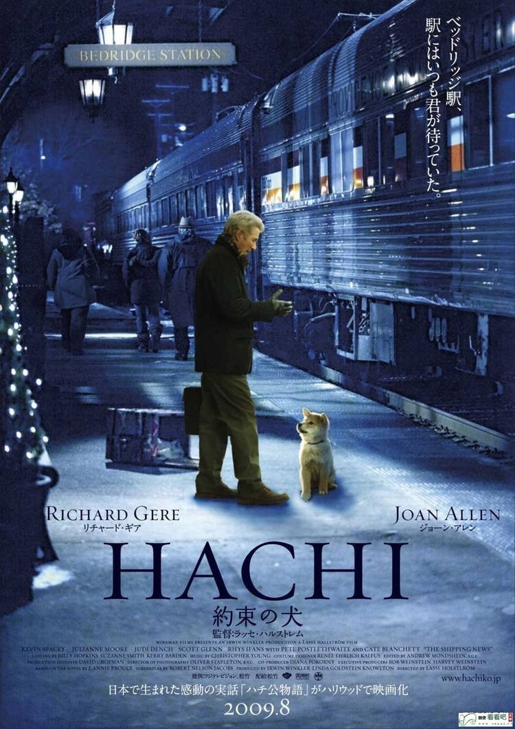 hachi:a dog"s tale忠犬八公的故事2009年上映的《忠犬八公的故事》