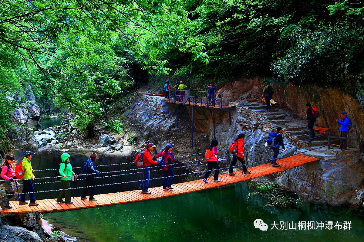 理由五:桐枧冲瀑布位于黄土岗镇境内,沿黄护公路向北行十里处.