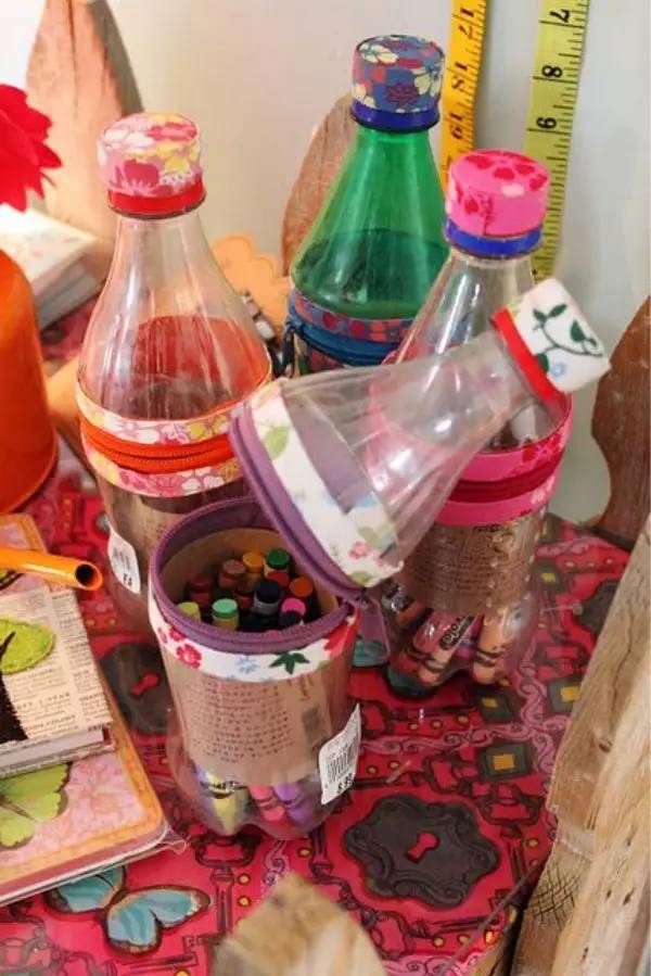 幼儿园废旧瓶瓶罐罐创意手工＋环创布置