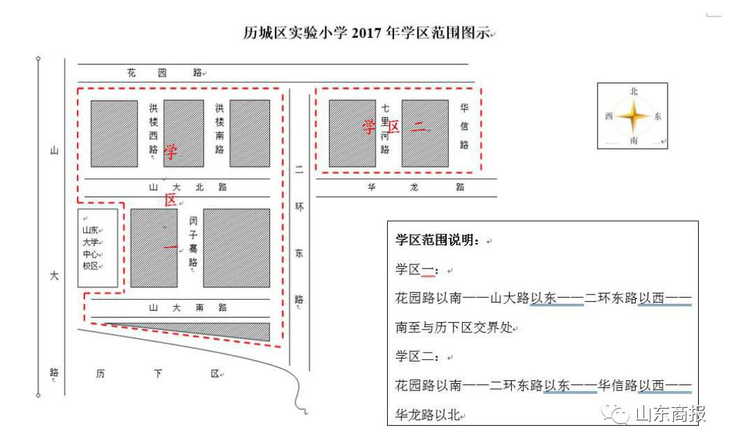 济南市区学区范围大全来了!