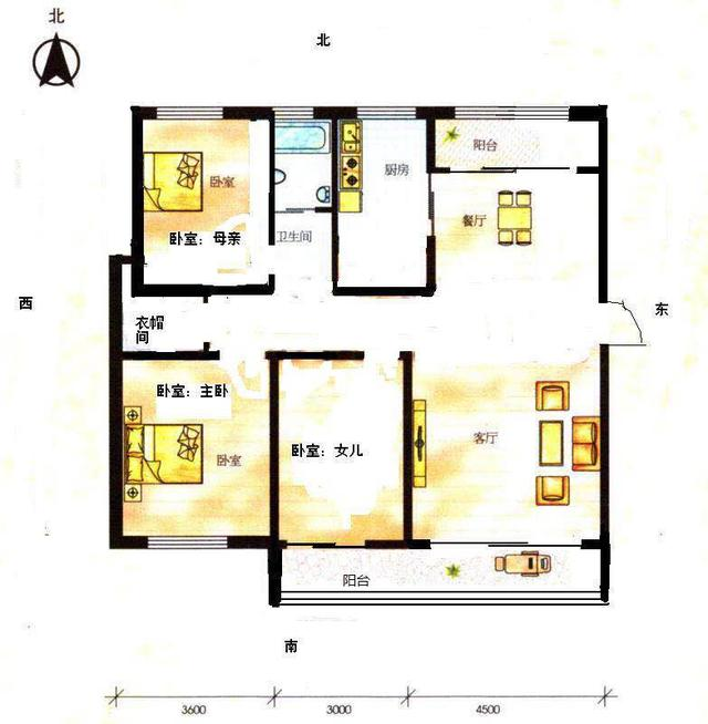 孩子住正南为吉,父母住西北最吉,主卧在西南不美