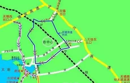 太湖大道,以及高浪路,机场路,内环就可以无缝连接外环,无论你从无锡