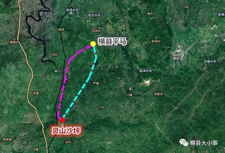 横县将增一个6.5亿大工程,平马路口至灵山沙坪二级公路