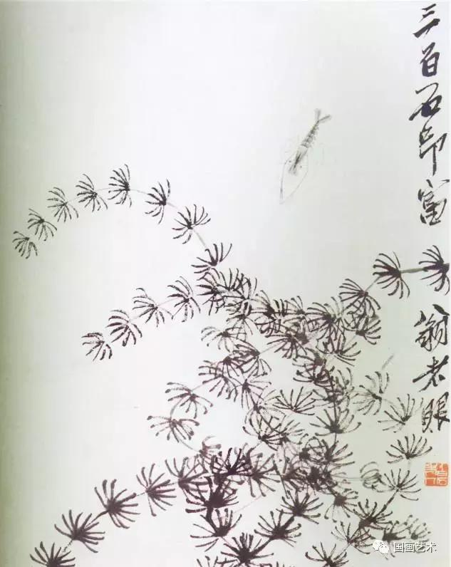 齐白石国画作品欣赏花鸟果蔬画册,水墨画,山水画