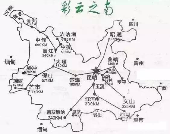 1.云南旅游地图|云南旅游景点地图|云南旅游线路地图图片