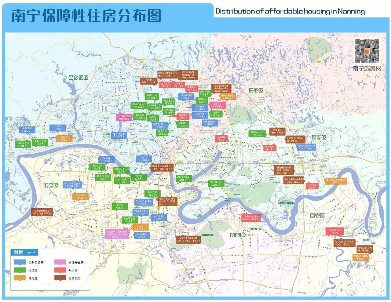 南宁人口分布_南宁地图各个区分布