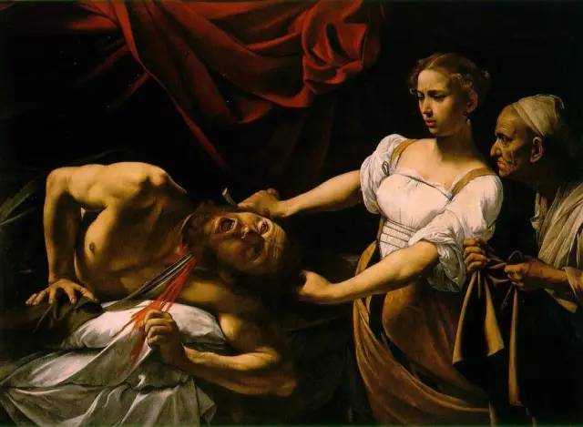 今日推荐:卡拉瓦乔《犹迪杀死荷罗浮尼》16世纪末