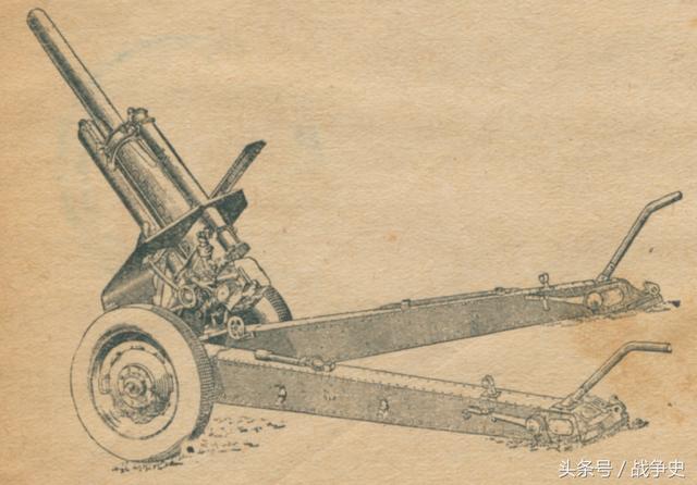 国产122mm榴弹炮的原型是苏联m1938型122mm榴弹炮,重2450kg,射程11.