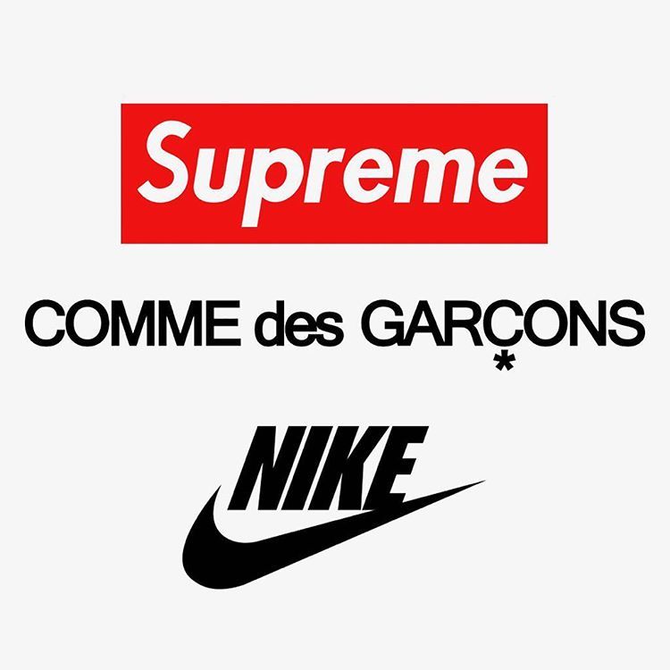 supreme/cdg/nike三方联名?