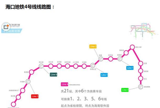 海口地铁线路曝光?快来看看是否经过你家门口!