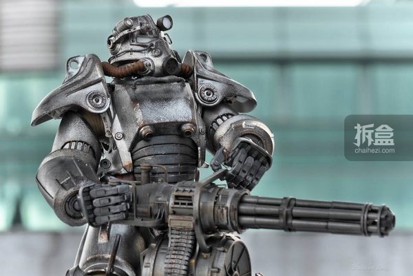 luka实拍:threezero《辐射4》t-60动力装甲1/6比例人偶原子猫涂装版