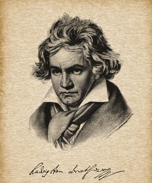 贝多芬在写命运交响曲之前眼睛一个劲凝视着一