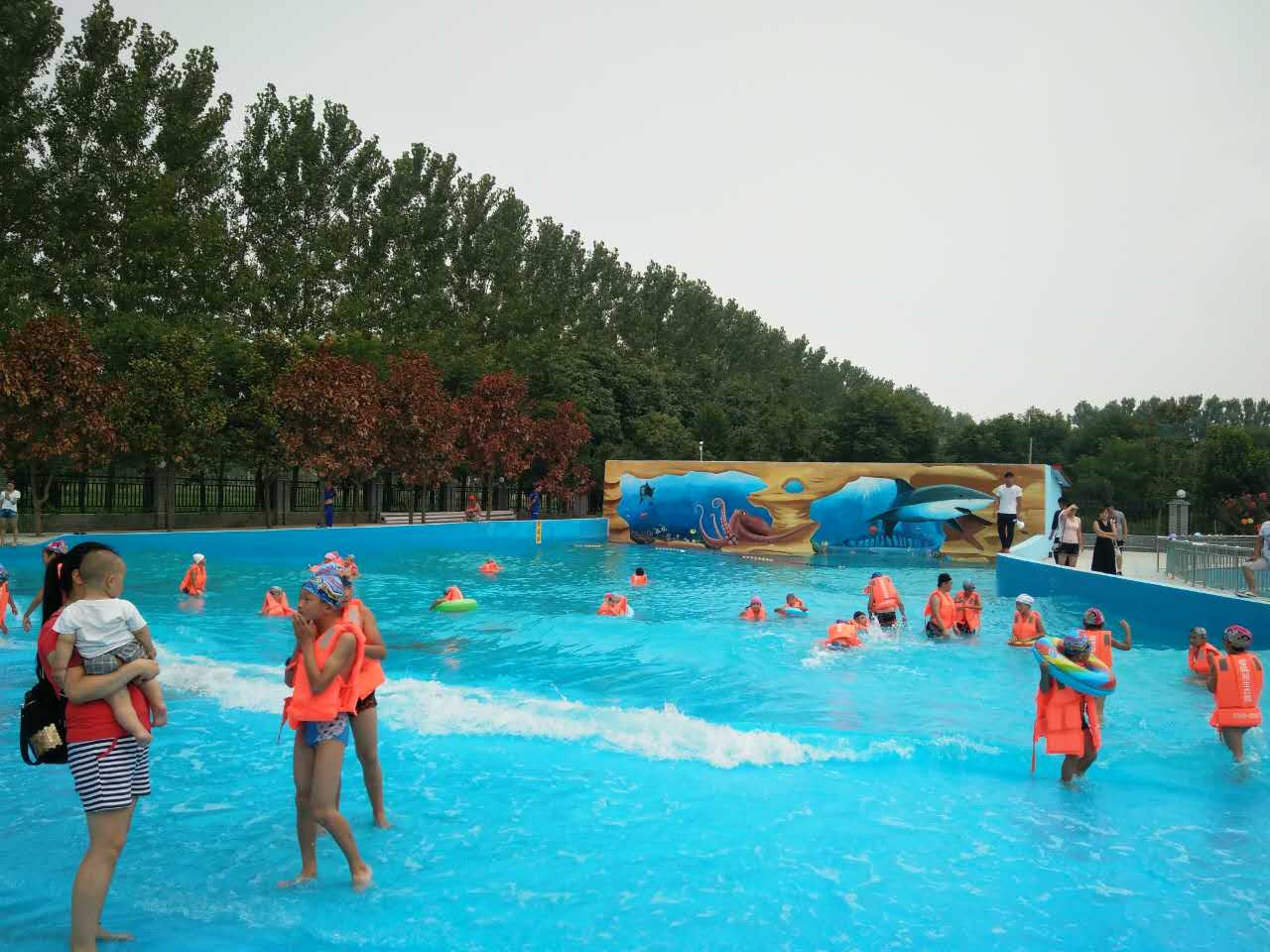 清凉一夏宿鸭湖生态园游泳馆开业了欢迎光临