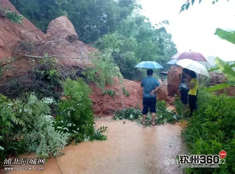 洪峰!塌方!内涝!钦州多地进入看海模式!市区竟然