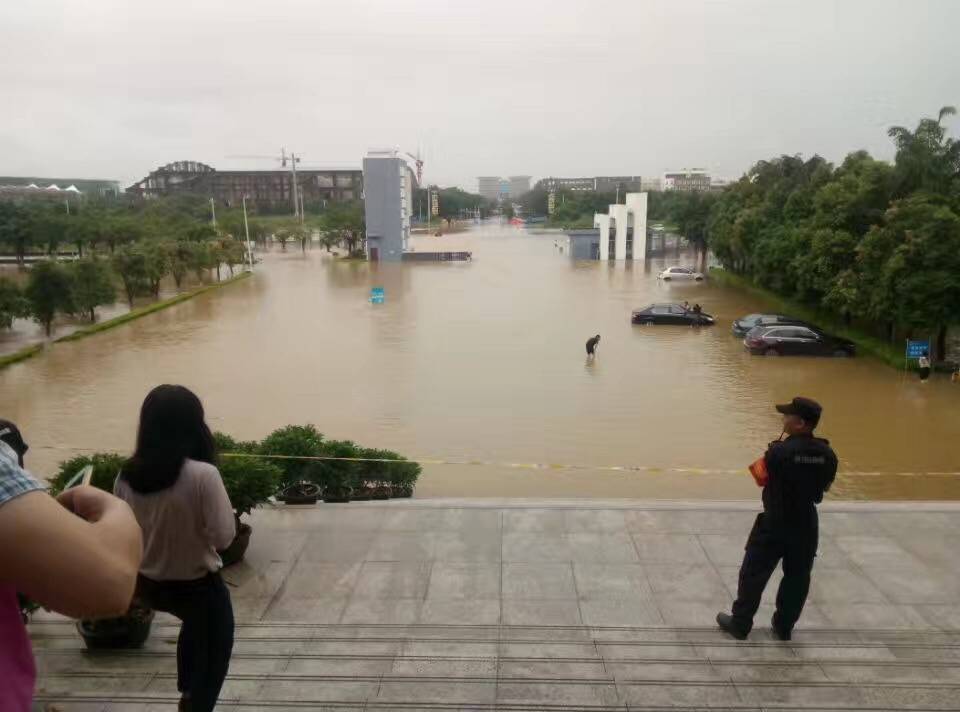 广西师范大学雁山校区 截至目前,强降雨造成全州多个乡镇不同程度