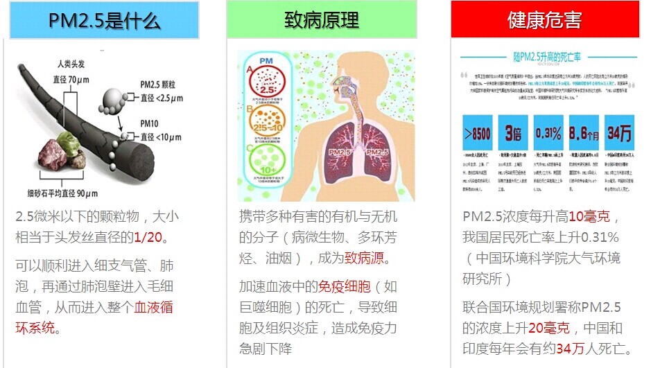 pm2.5对人体有哪些危害,颗粒物越小对人体危害越大