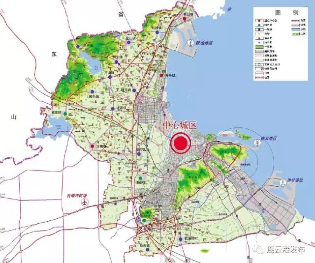 规划区:连云港市市区行政范围,土地总面积3012平方公里.