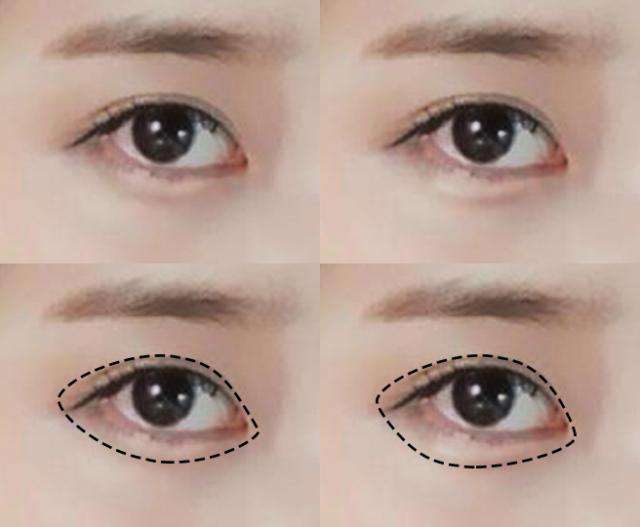 上眼线的作用在于重塑眼眶,而下眼线的作用在于加强眼部重点.