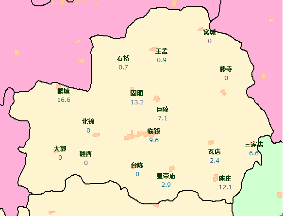 今天临颍县城的暴雨下的真不小,但是部分乡镇依旧没下