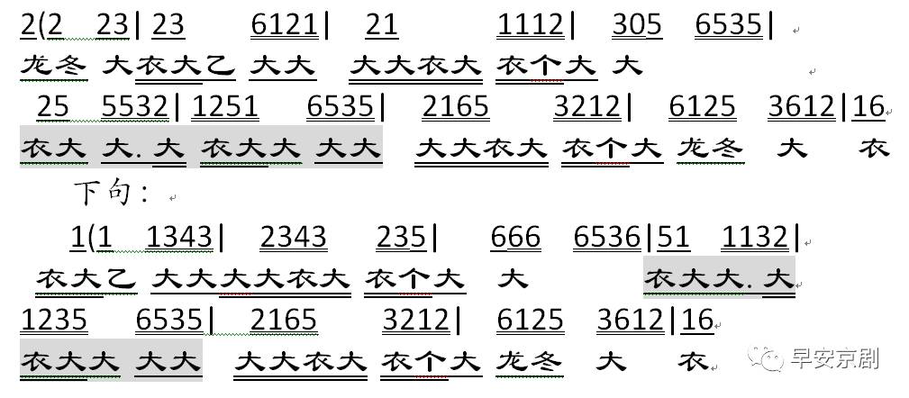 再谈京剧唱腔鼓套子快速记忆法