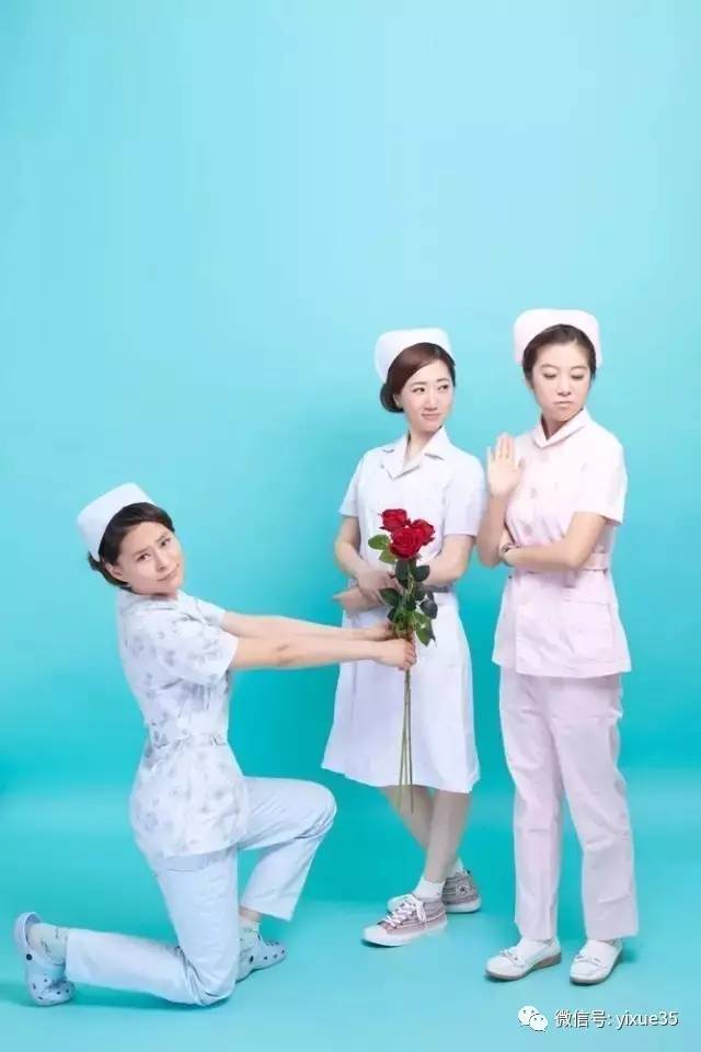 护士婚纱照_性感护士