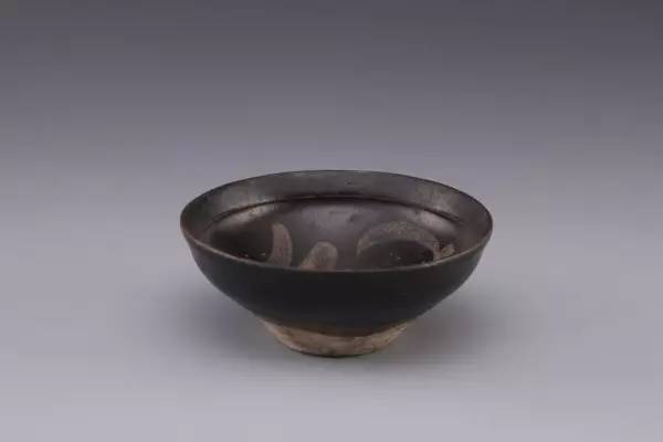 中国古美術•宋時代吉州窯陰刻紋茶碗•共箱B8-1-