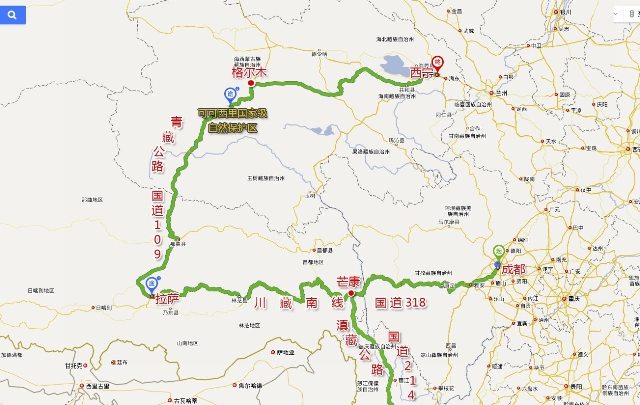 从拉萨到格尔木青藏线路况和高山海拔一览
