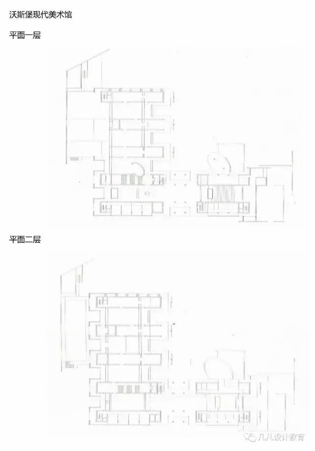 10 | 建筑平面与立面 沃斯堡现代美术馆与金贝尔美术馆场地关系 平面