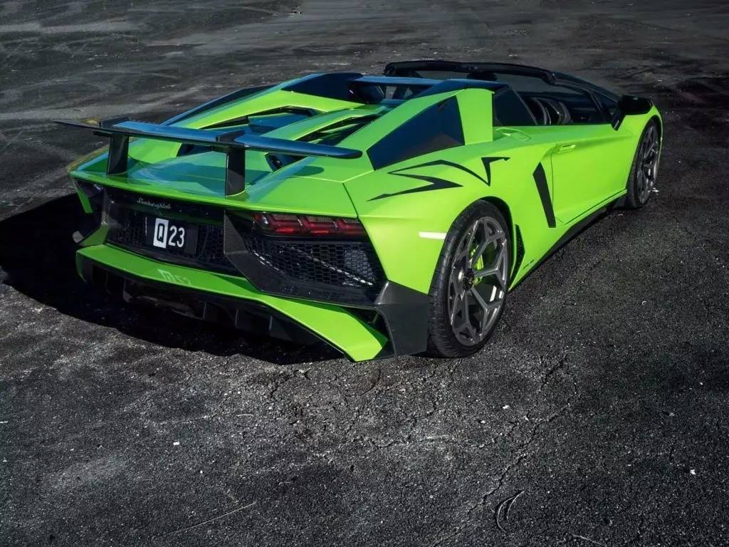 跑车世界绿牛novitectorado兰博基尼aventadorsvroadster