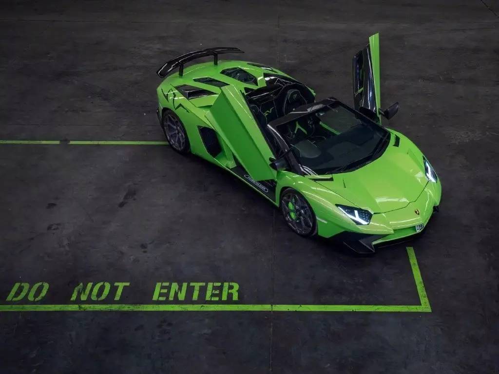 跑车世界绿牛novitectorado兰博基尼aventadorsvroadster