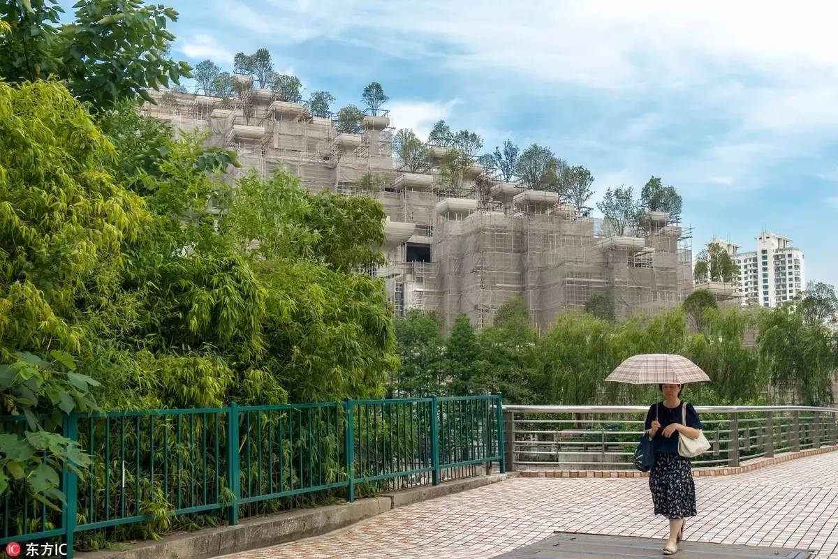 上海惊现大型奇葩建筑!好似古巴比伦空中花园