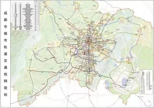 【四川交通】成都新版城市轨道交通线网规划出炉 未来