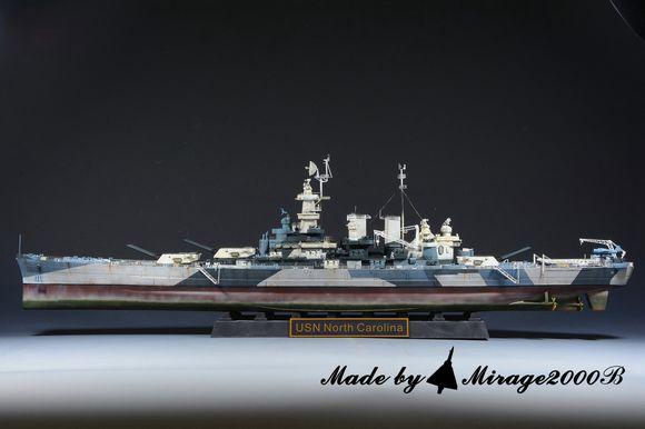 美国海军北卡罗来纳号战列舰模型