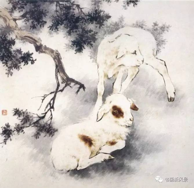 大师刘继卣画的小猪,小牛,小羊,好可爱!
