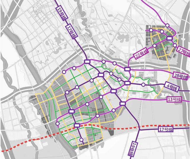 医学城-新都 27号线:医学城-新都 28号线:医学城-天府新区 温江的未来