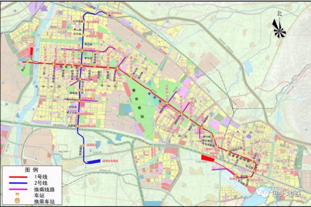 包头地铁1号线,2号线一期线路示意图来源:包头地铁返回搜狐,查看更多